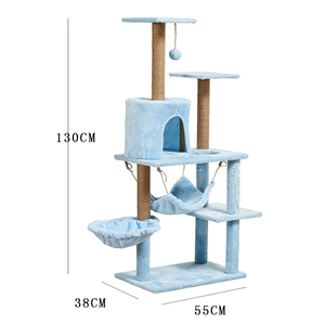 <b>Cat</b> Scratching Post for the Wall Big <b>Large</b> <b>Cat</b> Scratcher Tree <b>Tower</b> Wooden <b>Cat</b> Tree House - Product Image 3