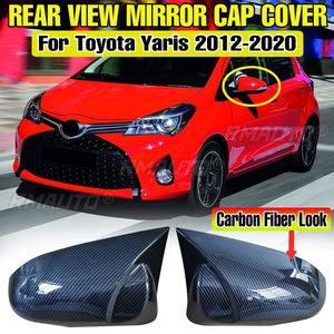 2PCS Rearview <b>Mirror</b> Cover Wing <b>Door</b> Side <b>Mirror</b> Shell Cap Housing for Toyota Yaris 2012 2013 2014 2015 2016 2017 2018 2019 2020 - Product Image 1