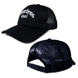 Дышащие Мягкие сетчатые кепки для тракера, 5 панелей, индивидуальный дизайн, вышивка логотипа, спортивные шапки, кепки для тракера с принтом