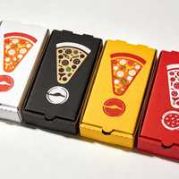 Boîte à pizza personnalisée de qualité alimentaire, jetable, recyclable, avec laminage brillant, revêtement UV et vernissage