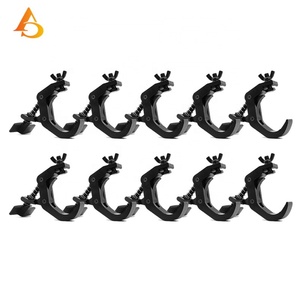 อุปกรณ์ไฟเวทีสำหรับมืออาชีพ ผลิตจากอะลูมิเนียม สีดำหรือสีเงิน จำนวน 10 ชิ้นต่อชุด พร้อมตะขอแขวนไฟเวที - Product Image 1