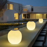 Lampe LED d'extérieur étanche pour colonne de cour, style moderne et minimaliste, pour clôtures de villa, lumière de portail ronde, lumière de pilier