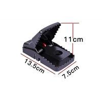 Piège à rats RS847 pour la maison et la cuisine, piège à souris à haute sensibilité, en plastique noir, piège à souris automatique