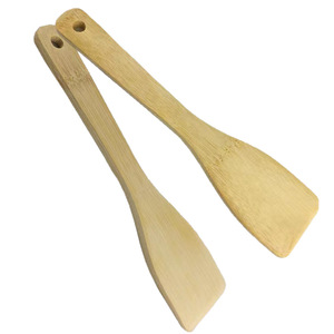 Espátulas de Bambú de 21 cm, Juego de 6 Utensilios de Cocina Antiadherentes para Uso en la Cocina - Product Image 5