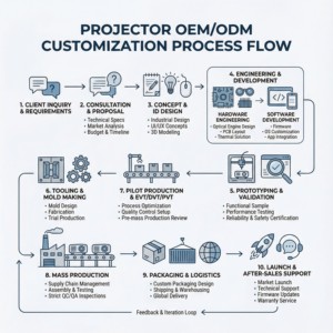 Proyector DLP Aome Factory P60 Mini Portátil para <span class=keywords><strong>Cine</strong></span> <span class=keywords><strong>en</strong></span> Casa, Full HD, Pantalla de 100 Pulgadas, Proyector Inalámbrico para Exteriores con Batería Integrada de 2G - Product Image 5