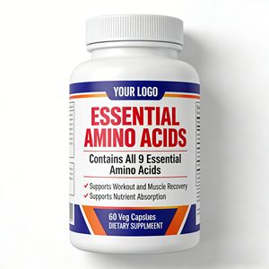 แคปซูลกรดอะมิโนจำเป็น OEM ODM ขนาด 1 กรัมต่อหนึ่งหน่วยบริโภค ผสมกรดอะมิโนจำเป็นทั้ง 9 ชนิด และกรดบีคาร์บอกซิเลต ปราศจากกลูเตน ผลิตภัณฑ์เสริมอาหารสำหรับนักกีฬา - Product Image 1