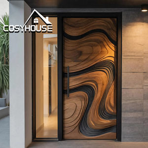 Puerta de entrada de lujo estilo árabe, puerta exterior personalizada para villas, para el mercado de Oriente Medio - Product Image 4