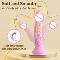 Vibrador Anal de Silicona Suave Multicolor para Mujer, Dildo, Juguete Sexual, 100% Impermeable, Ecológico, Unisex, Venta al Por Mayor