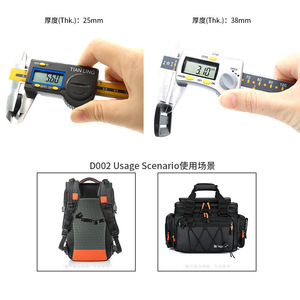 Plastic D-<b>Ring</b> Buckle D-002 <b>Adjustable</b> Wear Resistant Bag Accessory For Backpack Webbing Straps - Product Image 4