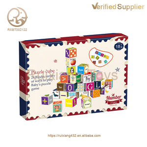 Fourniture d'usine puzzle cognitif cube d'apprentissage jouet bloc de construction Puzzle bloc de construction jouet cadeau pour les enfants - Product Image 6