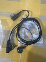 K Plug earphone Ptt 2 cara, Radio Baofeng Air tabung akustik untuk Baofeng UV5R UV82 888S