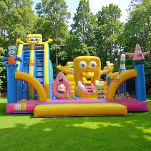 <span class=keywords><strong>Castillo</strong></span> Inflable Comercial de PVC de <span class=keywords><strong>Bob</strong></span> <span class=keywords><strong>Esponja</strong></span> con Tobogán, Parque Infantil Inflable de <span class=keywords><strong>Bob</strong></span> <span class=keywords><strong>Esponja</strong></span> para Alquiler en Fiestas Infantiles - Product Image 1