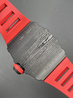 Montre automatique mécanique de luxe haut de gamme pour homme, boîtier en fibre de carbone noire, tourbillon, réserve de marche, style hip-hop sportif et tendance