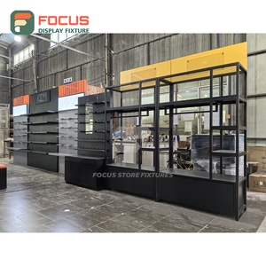 Industrial Store Interior Glass Floor Display Stand 3D Design Service Boutique Store - Product Image 3