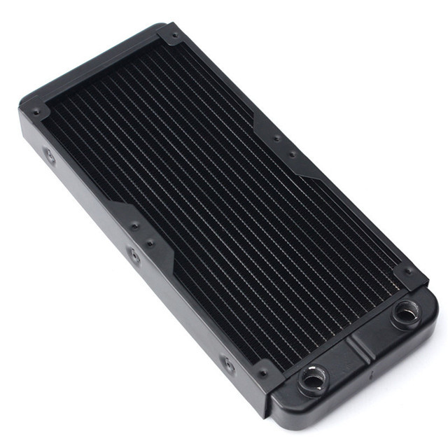Cpu Water Cooling Block Two Rows Copper Radiator with Pump