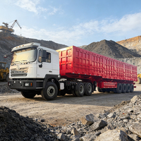 basculante latérale pour le transport de bauxite de charbon de sables d'acier lourds semi-remorque à benne basculante latérale