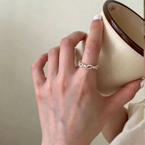 Twisted Braid 925 Sterling Silver <b>Ring</b> For Women <b>Open</b> Design Minimalist Everyday Wear - Product Image 4
