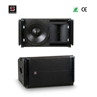 Système audio de scène professionnel LA-1 6,5 pouces de haute qualité, 300 W RMS, double haut-parleur de 6,5 pouces, certifié CE RoHS