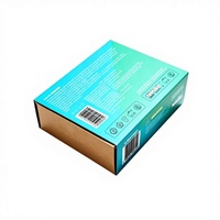 Boîte cadeau en papier ondulé écologique Teknikio, design gaufré, fermeture magnétique, pour kits de bricolage, jouets éducatifs, emballage