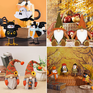 Hyde Eek personnalisé récolte oiseau en peluche et peluche pour Thanksgiving Halloween Pâques décorations de Noël - Product Image 5