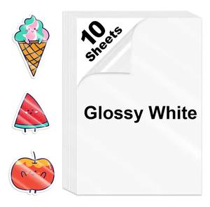 ورق لاصق ذاتي لامع/غير لامع/شفاف مقاوم للماء فارغ بألوان كاملة A4 قابل لطباعة - Product Image 5