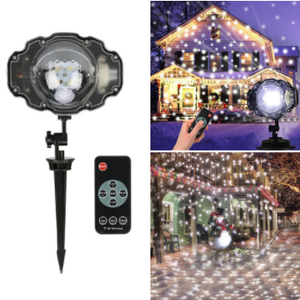 <span class=keywords><strong>Proyector</strong></span> de luces navideñas LED para exteriores, RC, copo de nieve móvil, luz láser para escenario para fiestas y focos de jardín - Product Image 4