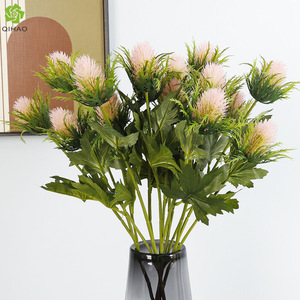 Plante artificielle Egg Eryngii, fleur en soie, verdure décorative d'intérieur, feuilles hautement réalistes QIHAO 55028 - Product Image 5