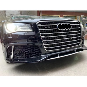 รถกันชน Body ชุด <span class=keywords><strong>W12</strong></span> RS8ดูสำหรับ Audi <span class=keywords><strong>A8</strong></span> D4 D4.5ปี2011-2018 Facelift ใหม่ <span class=keywords><strong>W12</strong></span> RS8รุ่นกันชนตะแกรง - Product Image 3