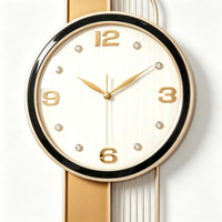 Reloj de Pared de Cuero, Reloj de Pared Artístico con Forma de Reloj, Decoración de Moda