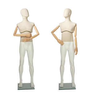 หุ่นจำลองผ้าสำหรับแม่ของผู้ชาย,หุ่นจำลองทำจากไม้แบบมีความยืดหยุ่นปรับแต่งได้ - Product Image 4