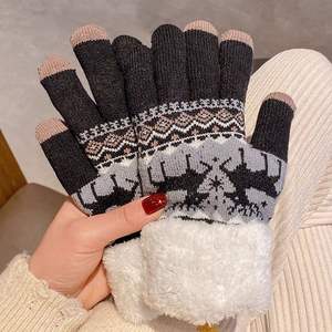 Guantes de Invierno para Mujer, Tejidos de Felpa, Cálidos, Gruesos, para Exteriores - Product Image 2