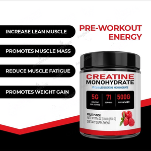 Agelwell OEM Creatina en Polvo, Suplemento Energético para el Desarrollo Muscular, Sin Reseñas, Personaliza tu Logotipo - Product Image 2