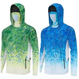 Sudadera con capucha OME personalizada ultrafina UPF 50 de seda helada con estampado digital, para hombre, protección solar, manga larga, transpirable, 140g, camiseta deportiva de verano. - Product Image 1