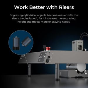 Creality 360 ° Rouleau <span class=keywords><strong>rotatif</strong></span> Graveur <span class=keywords><strong>laser</strong></span> 7 diamètres d'ajustement Module d'axe Y pour gravure de surface incurvée <span class=keywords><strong>Laser</strong></span> 5W - Product Image 6