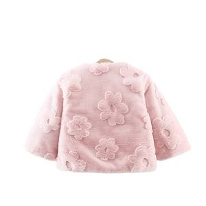 Vente en gros 1629 Vêtements pour enfants Nouvelle veste en polaire à fleurs pour filles pour l'automne Style mignon pour 1-4 <span class=keywords><strong>ans</strong></span> - Product Image 4