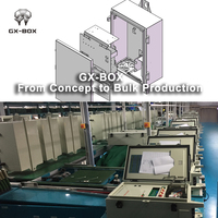Boîtier de commande extérieur mural en aluminium fabriqué sur mesure par GX-BOX Factory, en tôle, pour projets.