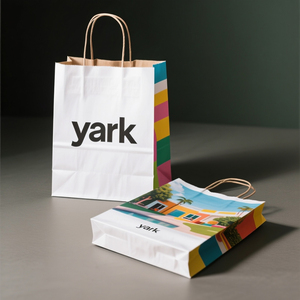 Bolsa de Papel para Compras, Embalaje para Comercios, Tiendas de Ropa, Cosméticos y Productos de Fábrica Reciclados, Gran Venta - Product Image 1