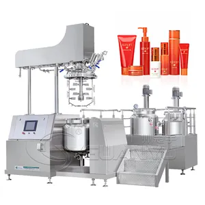 100L 300L cosmetics making machinery paste vacuum emulsifier mixing machine paste mixer foundation sunscreen making machine