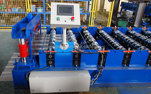 Tuile de toit en tôle de <span class=keywords><strong>toiture</strong></span> en acier profilé ondulé faisant la machine de formage de rouleaux à double couche en acier <span class=keywords><strong>prix</strong></span> - Product Image 4