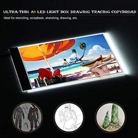 Tableau lumineux LED ultra-mince pour traçage et dessin, idéal pour le stencil et la création artistique, convient à tous les âges