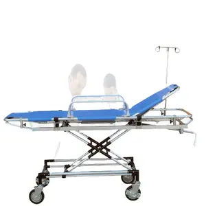 Cheap Portátil Emergency Room Alumínio Alloy Rescue Bed Ajustável Ambulância Hospital Paciente Transferência De Emergência Stretcher Bed