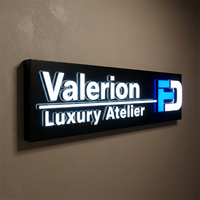 Enseigne personnalisée avec logo 3D, éclairage frontal, enseigne LED 3D avec logo d'entreprise, enseigne commerciale, lettres en acrylique, enseigne publicitaire