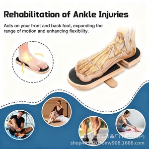 Estirador de pies de madera, tabla de equilibrio para yoga y ballet, equipo de ejercicio antideslizante para corrección de pies y modelado corporal - Product Image 2