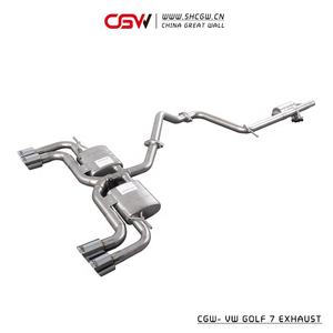 Silenciador de puntas brillantes Valvetronic para coche VW <span class=keywords><strong>Golf</strong></span> MK <span class=keywords><strong>7</strong></span> <span class=keywords><strong>7</strong></span>,5 1,4 T 1,6 Año 2014 +, piezas personalizadas de rendimiento - Product Image 2