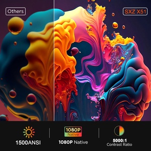 Proyector de Videojuegos Smart <span class=keywords><strong>TV</strong></span> Nativo 1080P, Sistema Vidaa-<span class=keywords><strong>TV</strong></span>, Proyector Digital Wifi para Exteriores, Reuniones Inalámbricas, Películas en 4K, Compatible con Teléfonos - Product Image 5