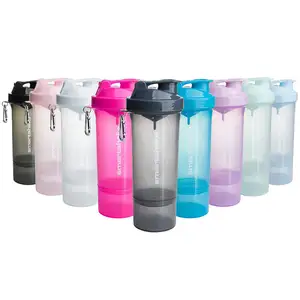 Botol Pengocok dengan Wadah 400Ml Anti Bocor Bebas BPA Botol Protein Kocok Kecil Cup Pengocok Pintar untuk Gym