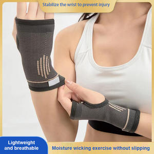 Gants de compression en cuivre respirants sans doigts pour le fitness, le sport et la gym, avec support de poignet et protection des mains - Product Image 2