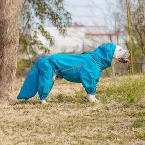 Impermeable para Perros de Nailon con Borde Dorado y Tiras Reflectantes, Ajuste Universal, Cobertura Completa, para Senderismo, Golden Retrievers, <span class=keywords><strong>Border</strong></span> Collies - Product Image 2