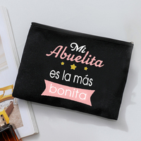 Mon sac de maquillage à motifs imprimés « Ma grand-mère est la plus belle », sac de rangement de voyage pour articles de toilette, organisateur à fermeture éclair pour cadeaux de fête