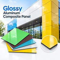 Panneau composite en aluminium brillant de 3 mm sur mesure, aspect marbre noir, pour la décoration intérieure de magasins